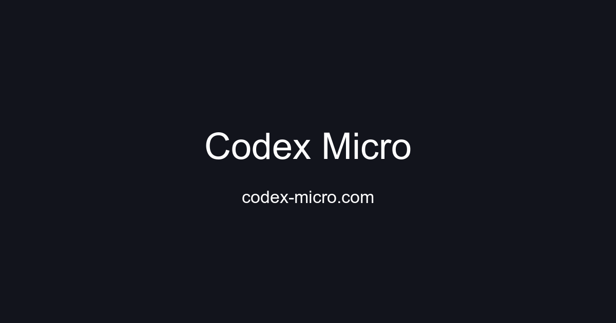 Codex Micro Alternative — Same Agent Lights, $125 In Stock